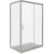 Душевое ограждение Bas Infinity WTW+SP C-CH 130х80 см, хром/прозрачное - фото 