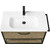 Тумба подвесная с раковиной Акватон Лофт Фабрик 80 см 1A2424K6LTDY0, дуб кантри - фото 6