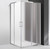 Душевое ограждение Cezares 120х100 см MOLVENO-AH-21-100+20-P-Cr, хром/матовое - фото 
