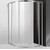Душевое ограждение Cezares 110х110 см MOLVENO-R-11-90+20-C-Cr-IV, хром/прозрачное - фото 