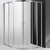 Душевое ограждение Cezares 110х110 см MOLVENO-R-22-80+30-C-Cr-IV, хром/прозрачное - фото 