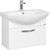 Тумба подвесная с раковиной Акватон Ария 65 см 1A1340K0AA010, белый - фото 