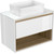 Тумба подвесная со столешницей Cersanit Louna 80 см SP-SZ-LOU80-BL/Wh - фото 
