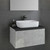 Тумба подвесная с раковиной Comforty Эдинбург 75 см, бетон светлый - фото 