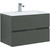 Тумба подвесная с раковиной Aquanet Алвита 90 см 240111, серый антрацит, Цвет фасада: серый - фото 