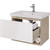 Тумба подвесная с раковиной Dreja Perfecto 70 см 99.0812, дуб эврика/белый глянец - фото 4