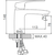 Смеситель для раковины Ledeme L1072 - фото 3