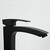 Смеситель для раковины высокий Gappo G1007-16, черный - фото 3