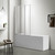 Шторка для ванны Azario Preston 100x150 см NFC6433, хром/прозрачное - фото 3