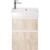 Тумба универсальная с раковиной Dreja Slim 55 см 99.0500, дуб кантри/белый глянцевый - фото 