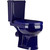 Унитаз-компакт Оскольская керамика Ирида Стандарт (горизонтальный выпуск) с полипропиленовой крышкой 40355130402, синий, Цвет производителя: синий - фото 2
