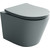 Унитаз подвесной Ceramicanova Balearica Rimless CN6000MH с тонкой крышкой микролифт, антрацит матовый, Цвет производителя: серый - фото 