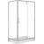 Душевое ограждение Loranto 120x80 см CS-6128C 120, хром/прозрачное - фото 