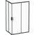 Душевое ограждение Am.Pm Gem S Twin Slide 120x90 см W93G-404-120290-BT, черный/прозрачное - фото 