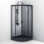 Душевое ограждение Am.Pm Gem 90x90 см W90G-401-090BT, черный/прозрачное - фото 5