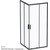 Душевое ограждение Am.Pm Gem S Square Slide 90x90 см W93G-403-090BT, черный/прозрачное - фото 10