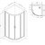 Душевое ограждение Am.Pm Gem 100х100 см W90G-401-100WT, хром/прозрачное - фото 14
