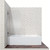 Шторка для ванны Ambassador Bath Screens 700х1400 мм 16041101, хром/прозрачное - фото 
