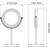 Зеркало косметическое настольное WasserKraft K-1003 - фото 4