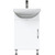 Тумба напольная с раковиной Mirsant Лайт 50 см, белый (тумба идёт в разобранном виде) - фото 3