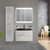 Тумба подвесная с раковиной BelBagno ACQUA-1000-2C-SO-CVG 100 см, Cemento Verona Grigio (раковина BB1000/455-LV-ART-ALR-NERO), Цвет фасада: Cemento Verona Grigio Nero - фото 2