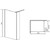 Душевая перегородка Loranto Walk-in 100 см CS-L801 100, хром/прозрачное - фото 3