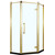 Душевое ограждение Azario Ontario AZ-NBB3231 100х100 см (стекло 8 мм) золото/прозрачное - фото 
