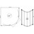 Душевое ограждение Sole Omega 100х100 см, хром/прозрачное - фото 2