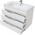 Тумба напольная с раковиной Mirsant Soho quadro 90 см (раковина Deep 90) белый - фото 4
