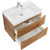 Тумба подвесная с раковиной BelBagno MARINO-600-2C-SO-RN-P 60 см, Rovere Nature - фото 5