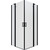 Душевое ограждение Triton Тау 90x90 см, чёрный/прозрачное - фото 