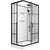 Душевая кабина Niagara Standart 120x80 см R ST120/80/15QR/KL/BKT, чёрный/прозрачное - фото 