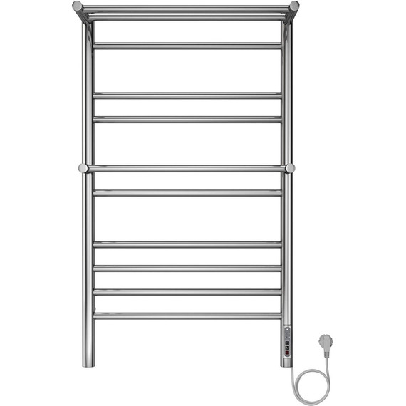 Полотенцесушитель электрический Aquatek Альфа с полкой П10 500х900 мм AQ EL RRP1090CH - фото 