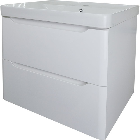 Тумба подвесная с раковиной Azario Lotos 60/2 см CS00083929, белый - фото 3