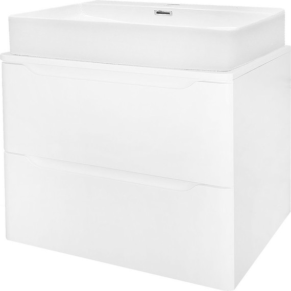 Тумба подвесная со столешницей Azario Lotos 60/2 см CS00084142, белый - фото 5