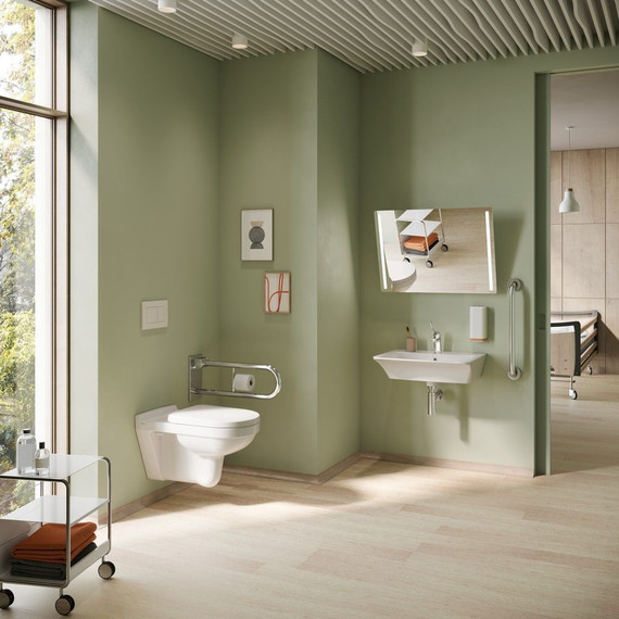 Унитаз подвесной безободковый Serel Asma 0426 с крышкой дюропласт - фото 2