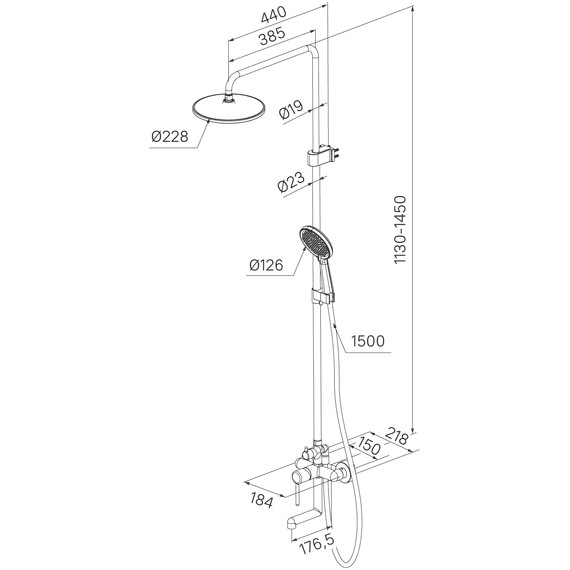 Душевая стойка Iddis Aiger AIGBC3Fi06 - фото 8