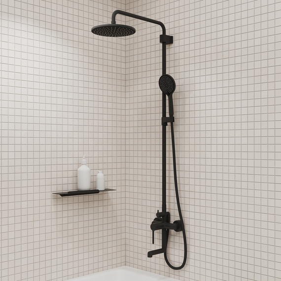 Душевая стойка Iddis Aiger AIGBL3Fi06, чёрный матовый - фото 4