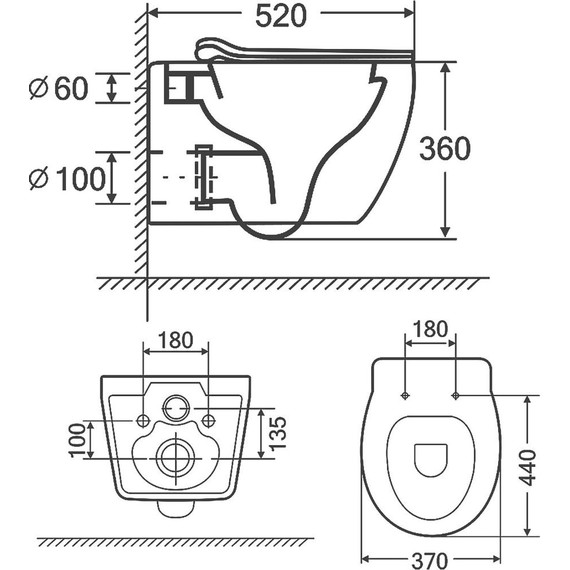 Унитаз подвесной безободковый Azario Keras AZ-99046W с тонкой крышкой микролифт, Цвет производителя: белый глянцевый - фото 12
