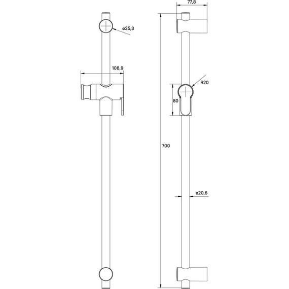 Душевая штанга Iddis Ray RAY70BCi17 - фото 6