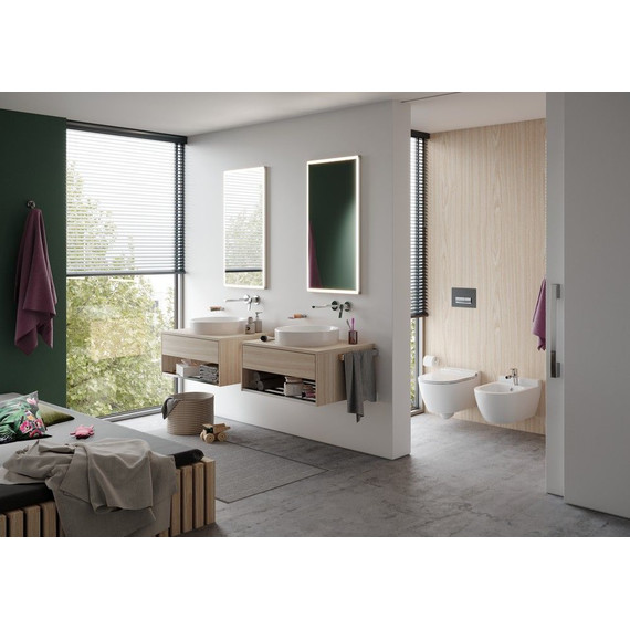 Унитаз подвесной Serel Smart SM25SL с тонкой крышкой микролифт - фото 2