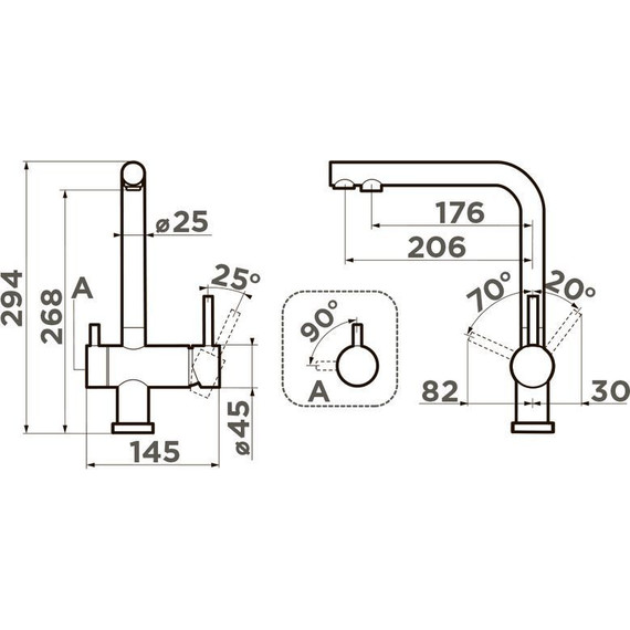 Кухонная мойка + смеситель Omoikiri 4997405 + NAGANO-BN 4994011, нержавеющая сталь - фото 5