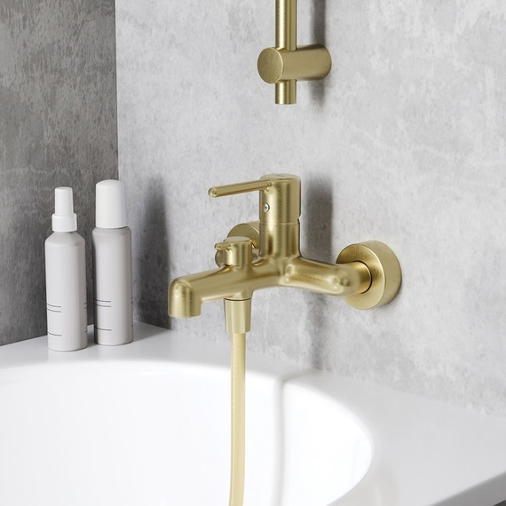 Смеситель для ванны Iddis Aiger AIGMG00i02WA, золото - фото 3