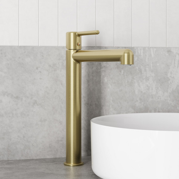 Смеситель для раковины высокий Iddis Aiger AIGMG01i01, золото матовое - фото 2