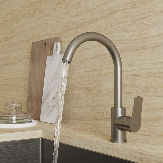 Смеситель для кухни Milardo Meal M01BNJ0M05, сатин - фото 3