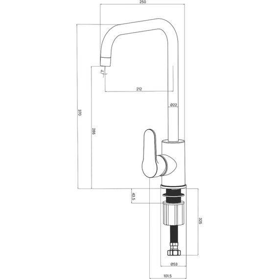 Смеситель для кухни Milardo Poli POLBLL0M05, чёрный матовый - фото 4