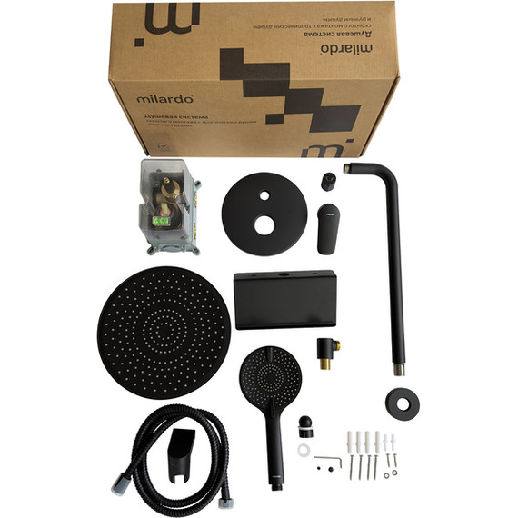 Душевая система для душа Milardo Rora RORBL02M67, чёрный матовый - фото 6