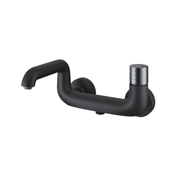 Смеситель для ванны Iddis Twist TWIBLBTi02WA, чёрный матовый - фото 