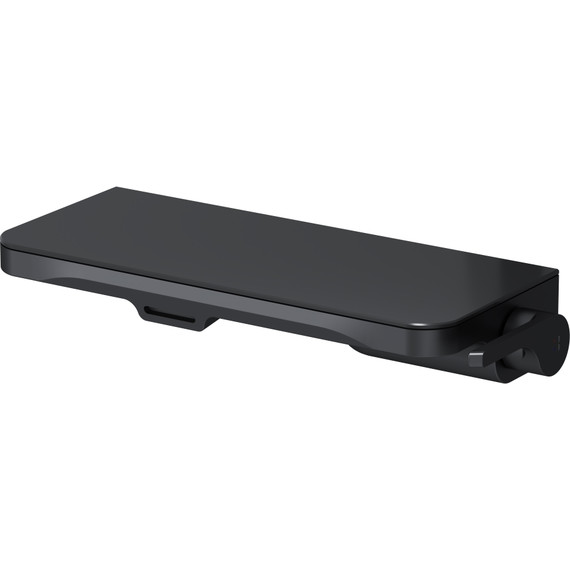 Смеситель для раковины AM.PM Func монтируемый в стену с полкой и каскадным изливом F8F72722, чёрный, Цвет производителя: чёрный - фото 