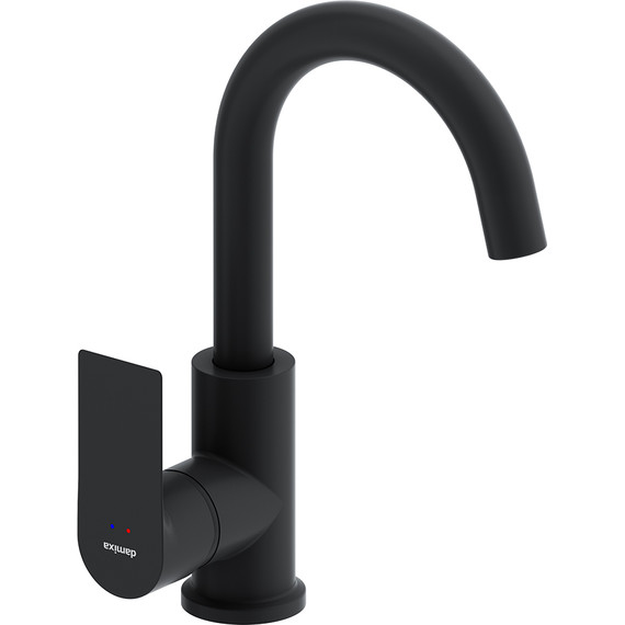 Cмеситель для раковины Damixa Apollo 470220300, чёрный, Цвет производителя: чёрный - фото 2